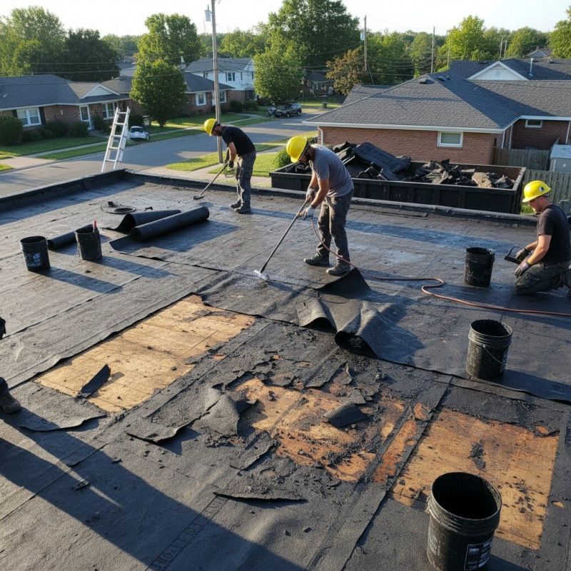 Flat Roof Tar Repair